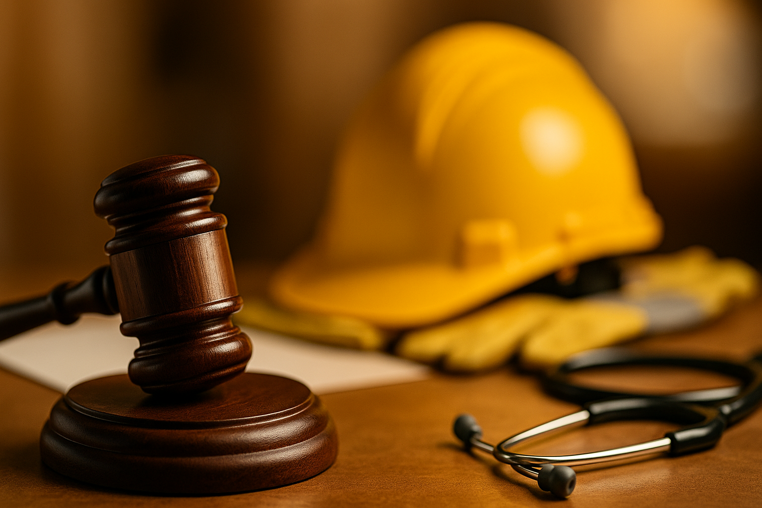 טופס פיצויים, מחשבון ועט – תאונת עבודה